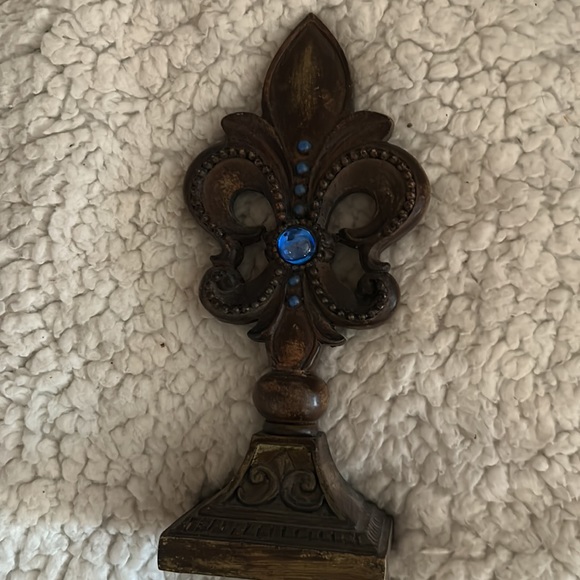 New Huge Cast Iron Fleur DE LIS Finial Garden Statue Home - Picture 2 of 3